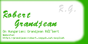 robert grandjean business card